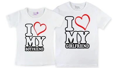 Прикольные футболки: парные - бойфренд герлфренд